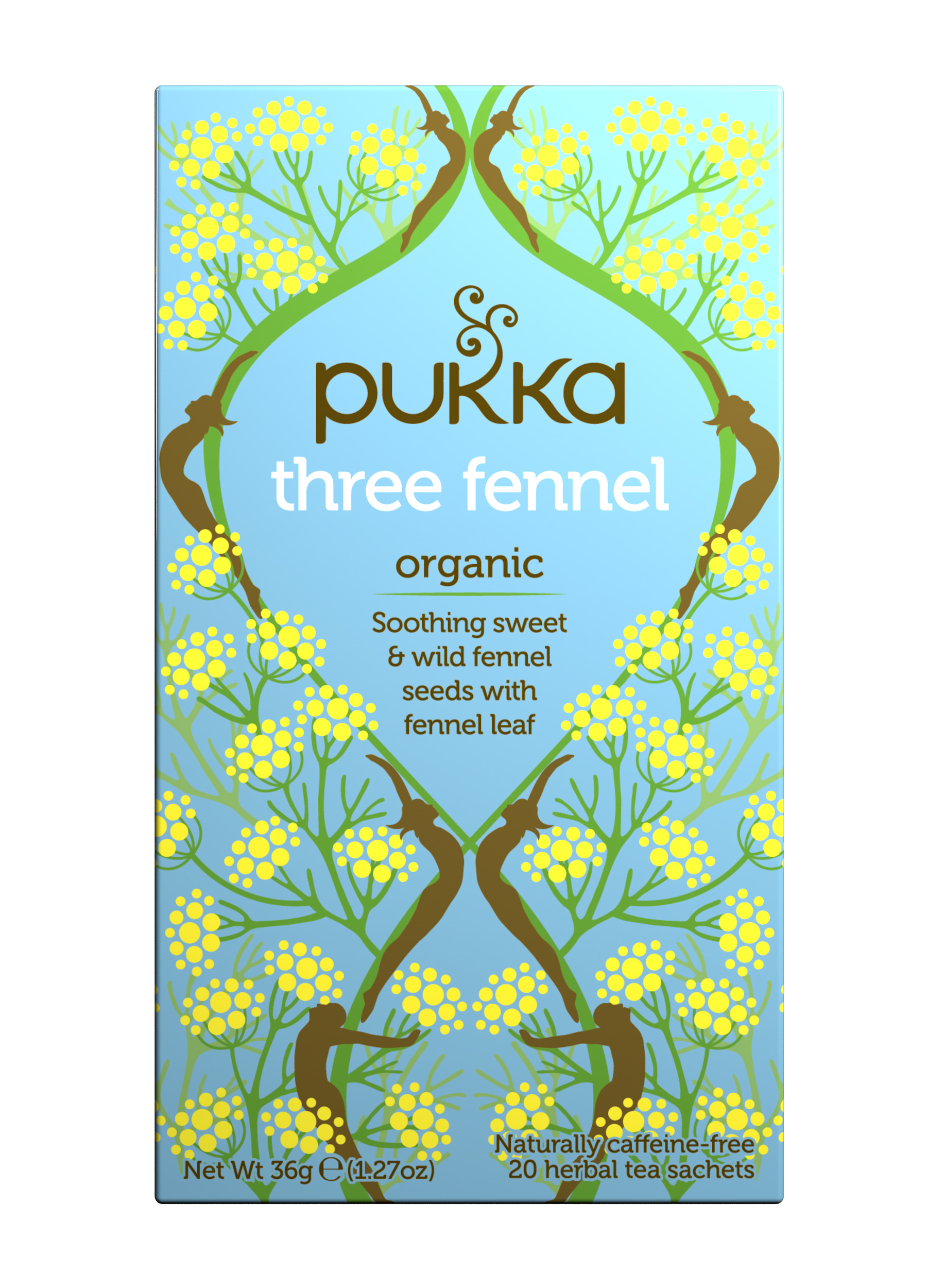 Pukka Three Fennel 20 Tea sachets Natural Health Products